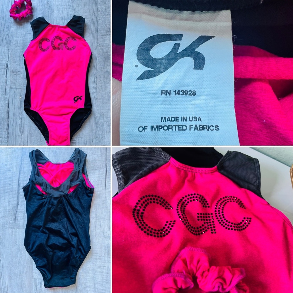 GK Gymnastics Leotard girl size child large 10 CL